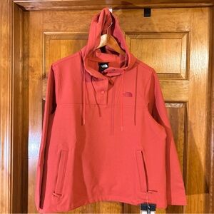 Northface  Tekno Ridge Pullover Water resistant Hoodie/Sunbaked Red Sz XL-NWT